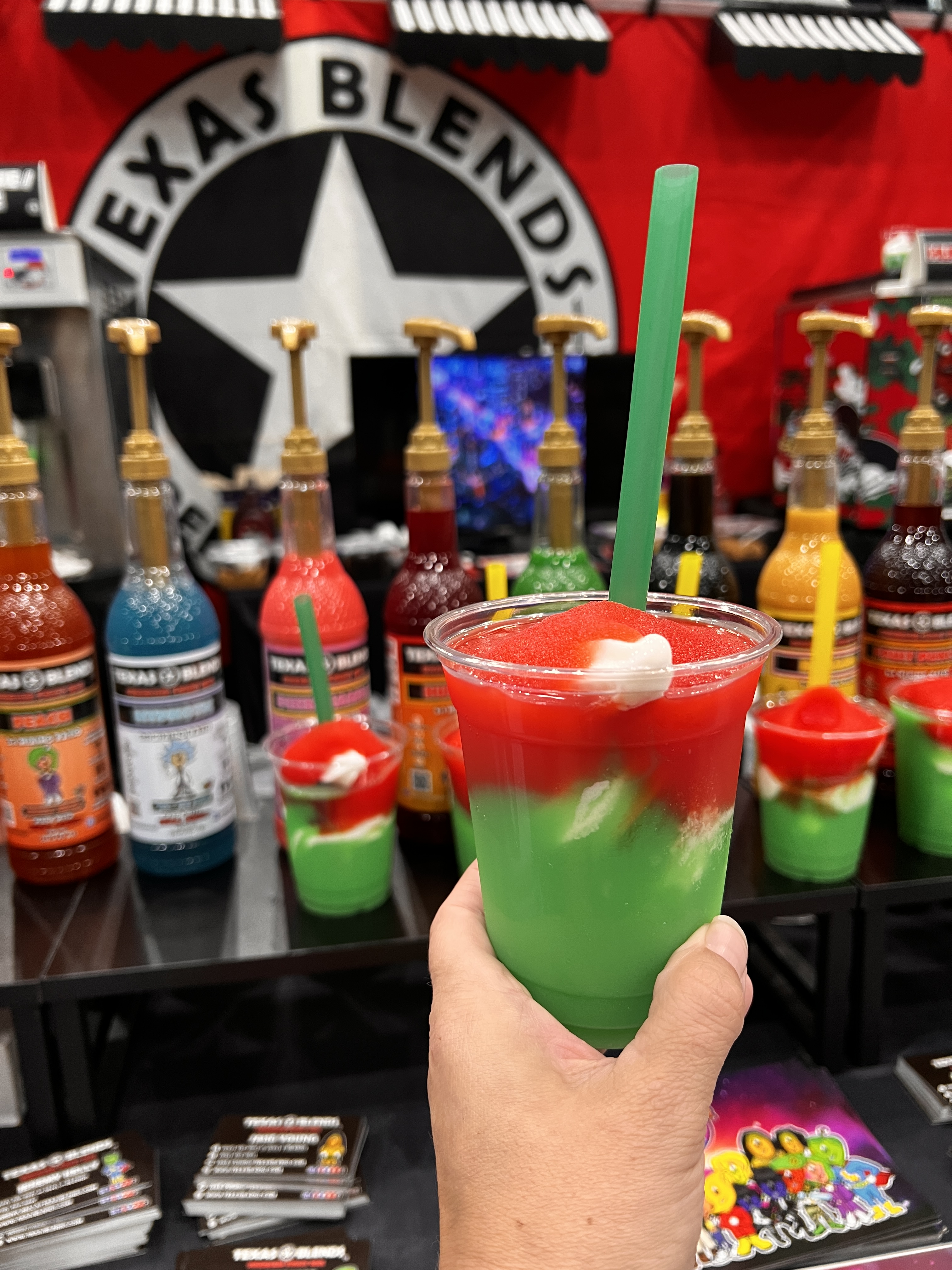 Texas Blends offered up some delicious samples