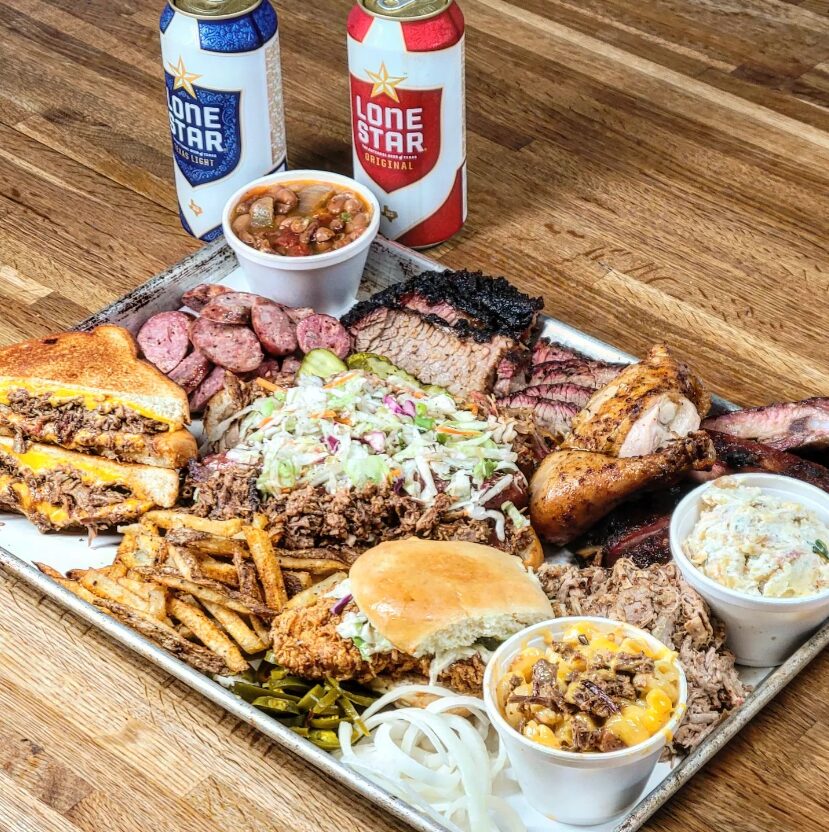 Spread of food from Smoke Shack